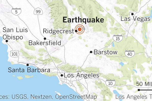 Kern County's July 4th earthquake map - will the tremor cause more Valley Fever?